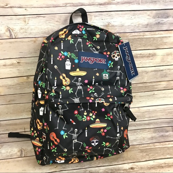 Jansport Handbags - JanSport Day of the dead backpack de los muertos